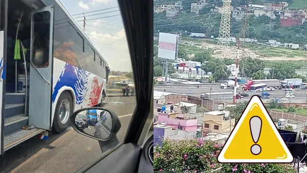 Un accidente entre un autobús y una pipa colapsa la autopista México-Pachuca este 17 de julio, generando fuerte tráfico y cierre de carriles.