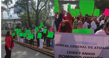 Atizapán: Trabajadores del Herrejon bloquean vialidad, exigen basificaciones