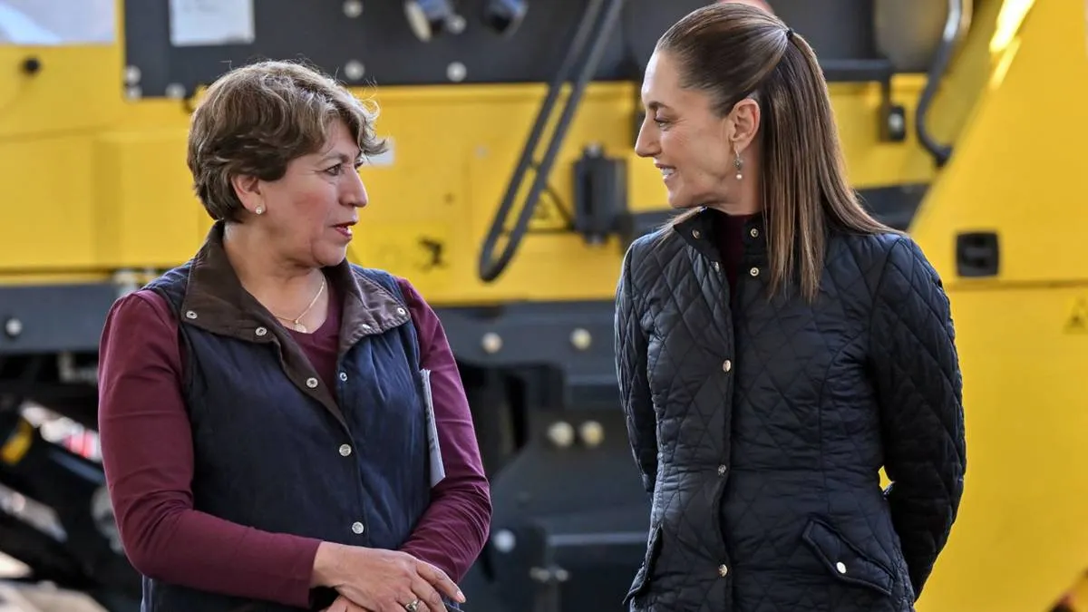 Claudia Sheinbaum y Delfina Gómez entregan el 100% de los Trenes de Pavimentación del Plan Integral Oriente