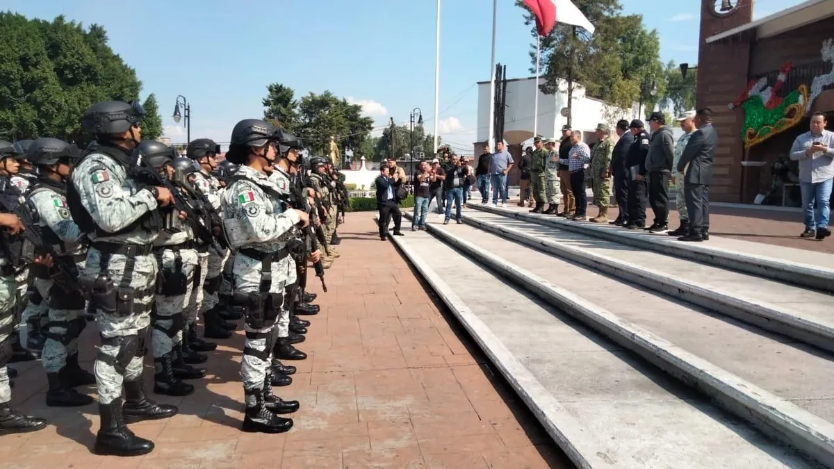 Refuerzan presencia militar en Coacalco tras balacera en tianguis