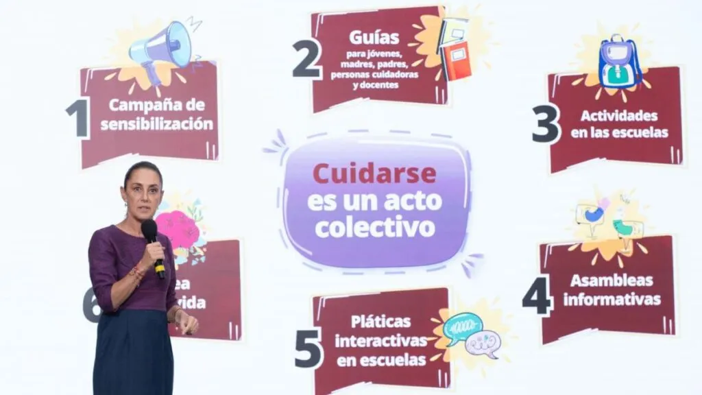 Claudia Sheinbaum lanza estrategia nacional de salud mental para la juventud