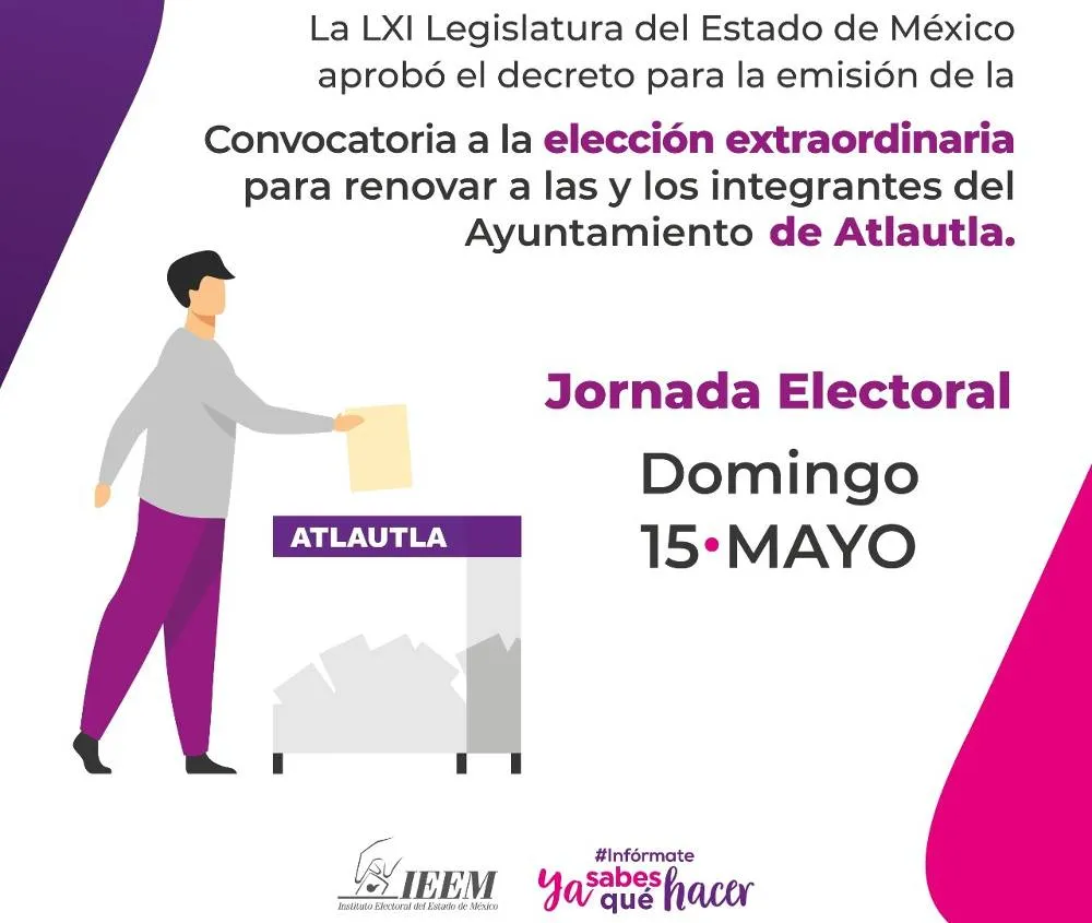 Podrían participar tres exalcaldes en elección extraordinaria de Atlautla