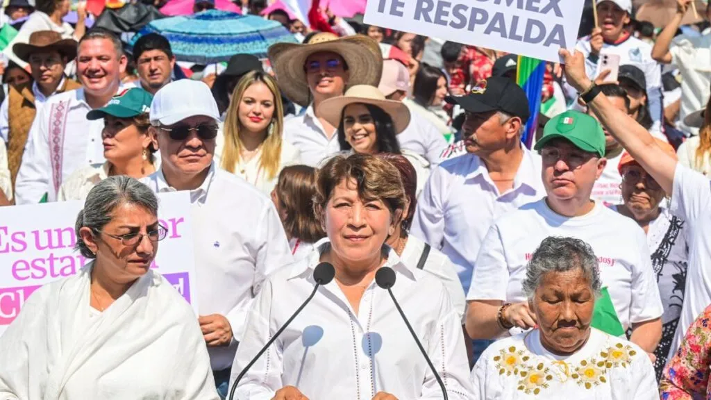 Delfina Gómez arropa a Claudia Sheinbaum: “No estás sola, los mexiquenses te respaldan”
