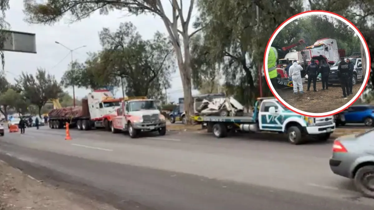Accidente en la México-Texcoco deja dos fallecidos hoy 5 de febrero