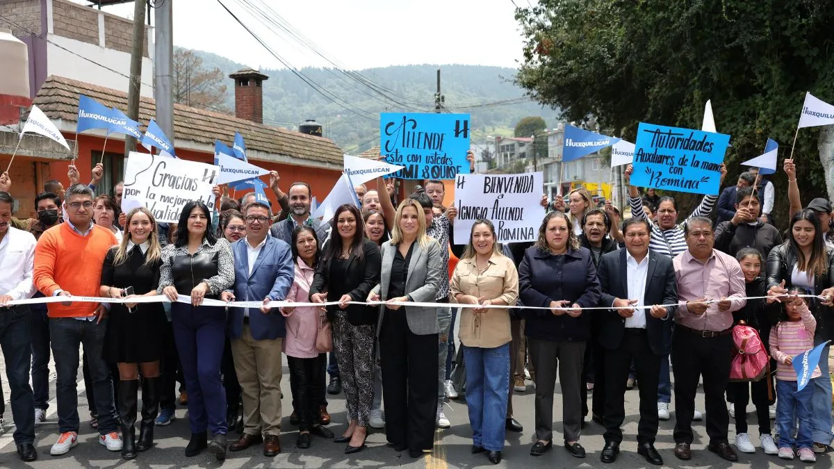 Huixquilucan entrega repavimentación de la carretera Huixquilucan-La Marquesa