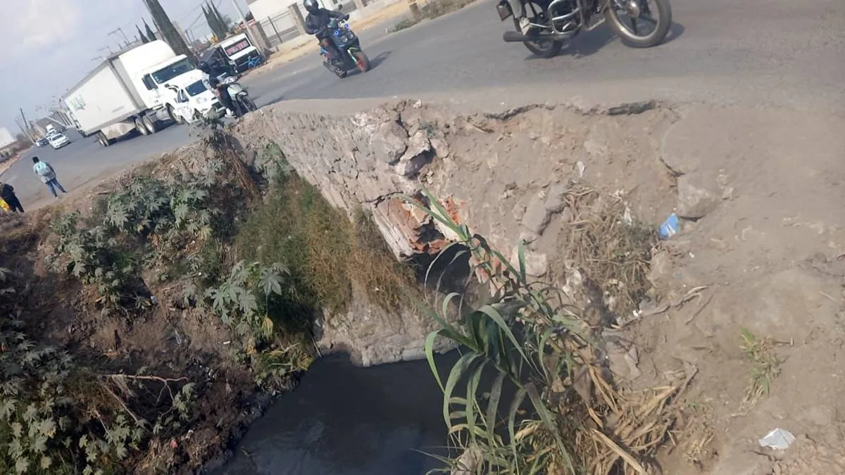 Se fractura puente vehicular que comunica a Tultepec y Tultitlán