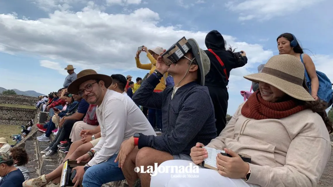 Teotihuacán: Así se vivió el Eclipse Solar anular desde las pirámides