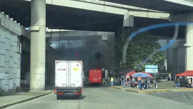 Gran columna de humo moviliza a autoridades en zona de Sendero.