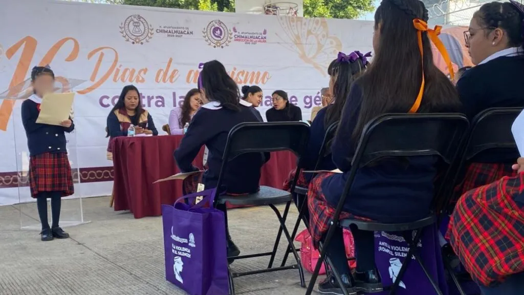 Alumnas de primaria de Chimalhuacán proponen medidas contra Violencia de Género
