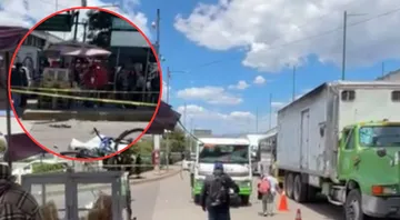 Ciclista muere atropellado por tráiler en Paseo Tollocan frente a Plaza Sendero