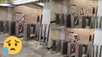 Mujer se golpea contra torniquete en el Metro de la CDMX [VIDEO]