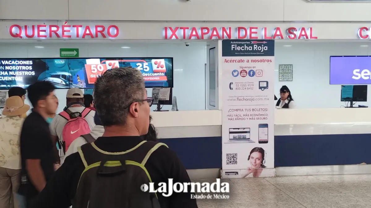 Terminal de Autobuses en Toluca incrementa usuarios por vacaciones de Semana Santa