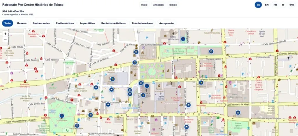 Presentan mapa digital de Toluca para impulsar el turismo