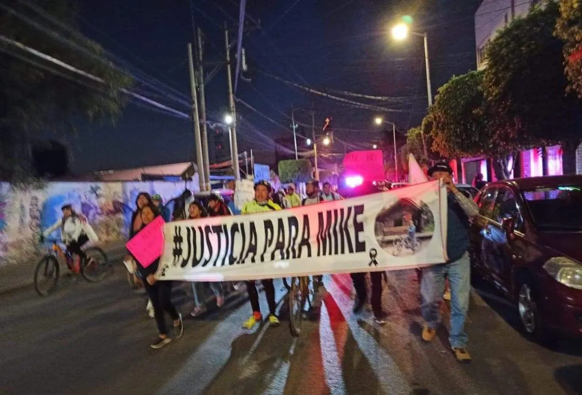 “¡Ni un asesinato más!”, exigen ciclistas de Texcoco