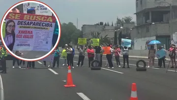Bloqueo en la México-Pachuca por adolescente desaparecida en Tecámac