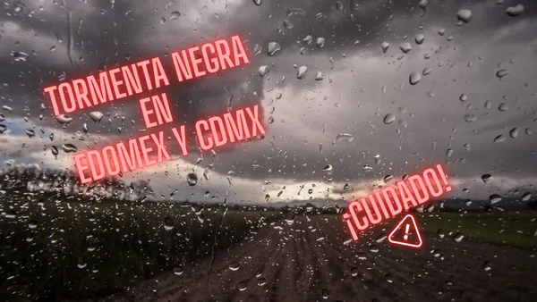 Se espera que la Tormenta Negra igual que la del domingo deje lluvias históricas este jueves en CDMX y Edomex, según el SMN.
