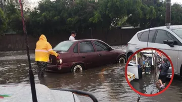 Lluvia y granizo afecta diferentes colonias y calles de Tlalnepantla