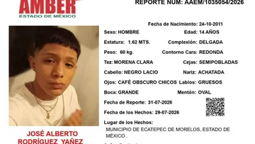 Alerta Amber: Se busca a José Alberto Rodríguez Yañez, desapareció en Ecatepec
