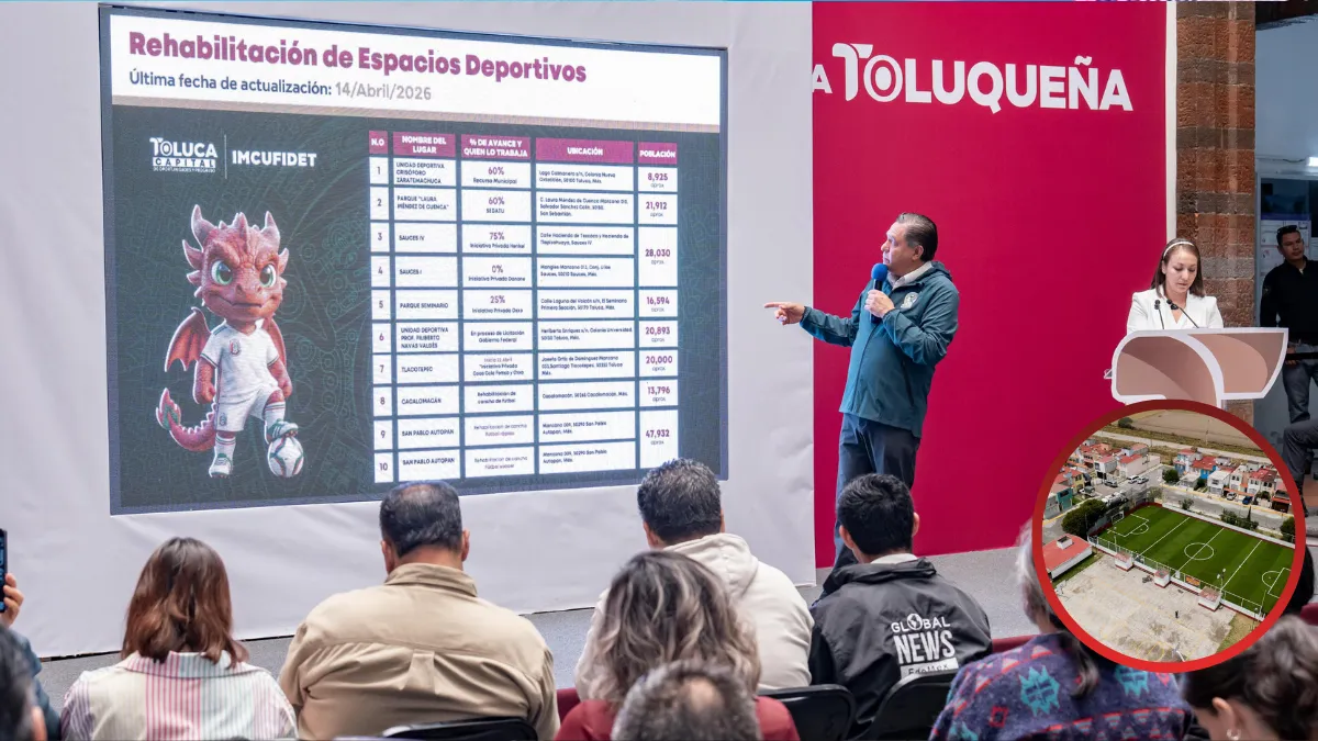 Toluca transforma espacios deportivos rumbo al Mundial de Futbol 2026