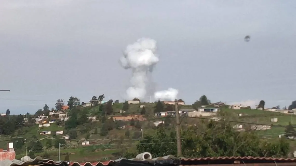Almoloya de Juárez: Explotan dos polvorines en San Mateo Tlalchichilpan