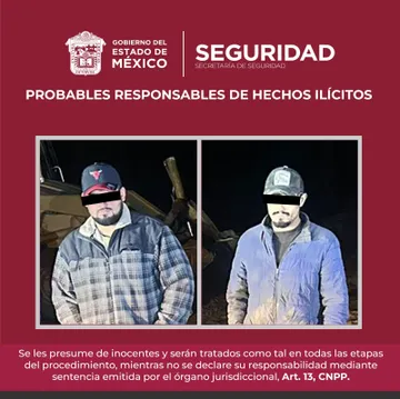 Edomex: detienen a dos presuntos taladores en Las Trojes