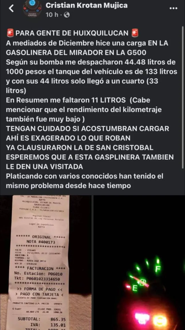Profeco solicita hacer denuncia de robo de gasolina a través de una aplicación