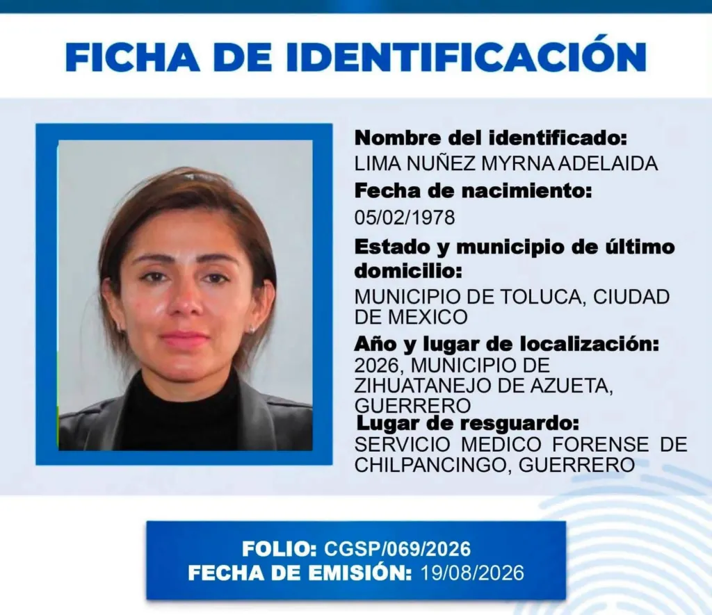 Mujer desaparecida en Toluca es localizada en Guerrero, buscan a sus familiares