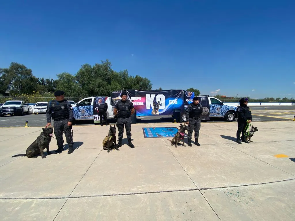Nezahualcóyotl: Primera unidad canina de la policía entra en operación