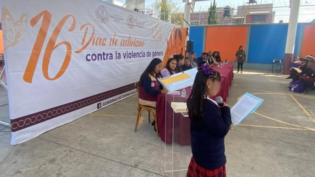 Alumnas de primaria de Chimalhuacán proponen medidas contra Violencia de Género