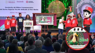 Pato Merlín ya tiene su billete conmemorativo de Lotería Nacional