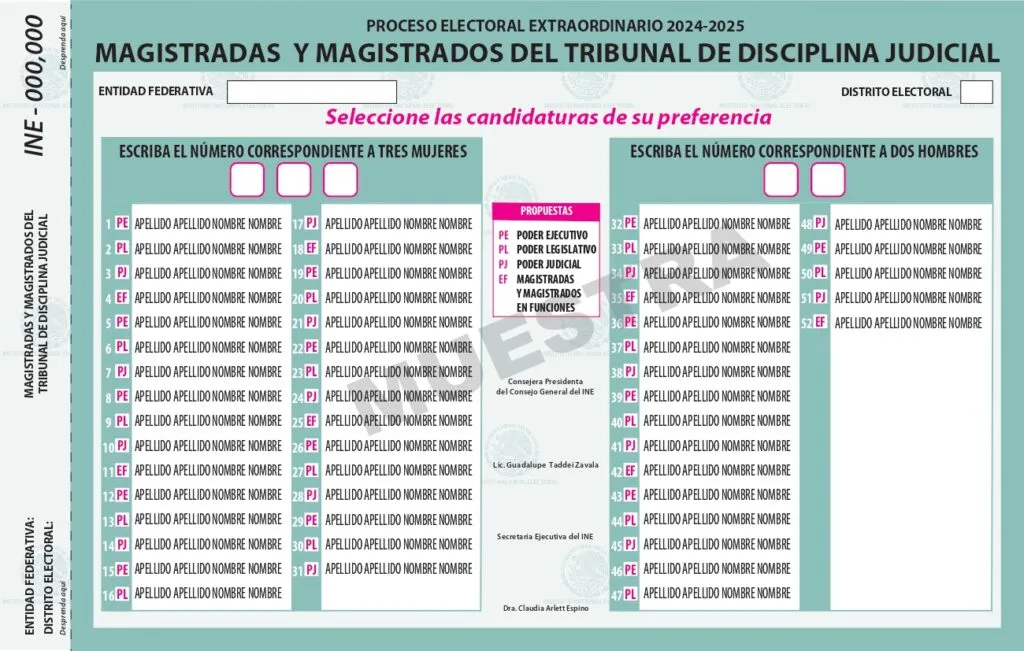 ¿Cómo votar boleta por boleta para Elección Judicial en Edomex?
