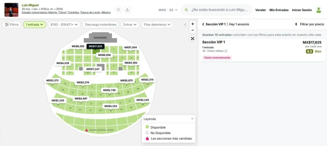 No hay autorización para concierto de Luis Miguel en Toluca: Ayuntamiento