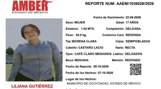 Alerta Amber: Se busca a Liliana Gutiérrez Álvarez, desapareció en Ocoyoacac
