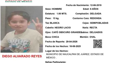 Alerta Amber: Se busca a Diego Alvarado Reyes; desapareció en Naucalpan