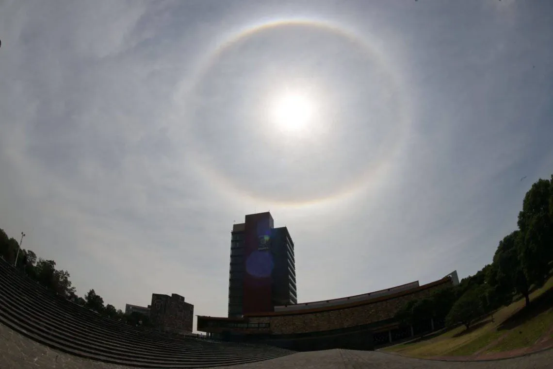 Halo Solar ilumina el cielo del EDOMEX y CDMX
