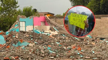 Padres protestan en Tepetlaoxtoc: exigen reconstrucción de la primaria Calmécac