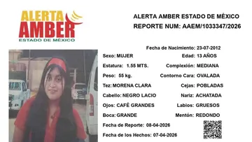 Alerta Amber: Se busca a Nelly Renata Cabrera de 13 años; desapareció en Ecatepec