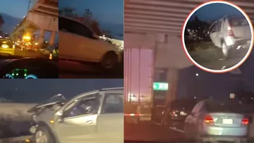 Choque múltiple en la México-Toluca afecta la circulación hoy 24 de mayo
