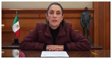 Desde Palacio Nacional, Claudia Sheinbaum Pardo. Foto: Tomada de video.