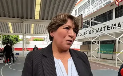 Delfina Gómez emitió su voto en Texcoco