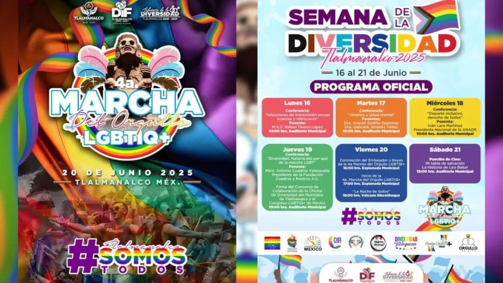 Tlalmanalco se pinta de arcoíris para la marcha LGBTIQ+