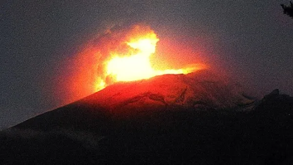 Volcán Popocatépetl registró actividad volcánica [VIDEO]