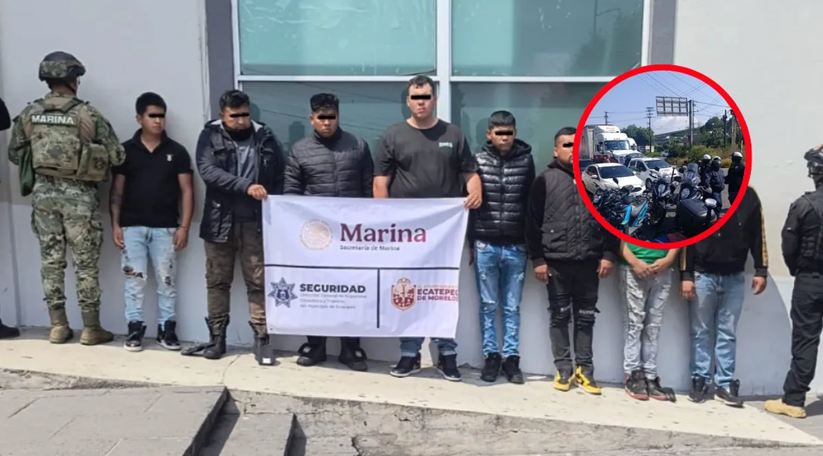 Nueve integrantes de “Los 300” detenidos por extorsión en Ecatepec