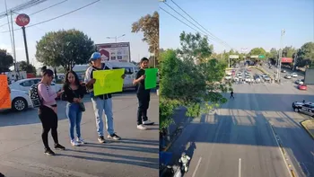 Dueños de Barberías protestan en la Avenida López Portillo por Operativo de la Fiscalía