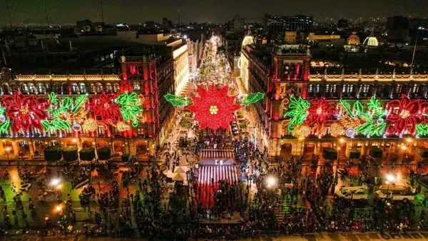 ¿A qué hora es el encendido del alumbrado navideño hoy 16 de diciembre 2025 en el Zócalo de CDMX? Esto es lo que se sabe