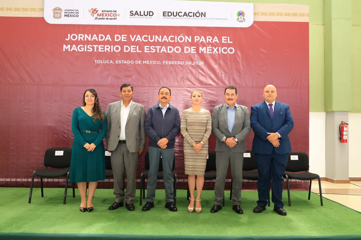 Educación y Salud mexiquense despliegan jornada de vacunación contra el sarampión en sedes del SMSEM