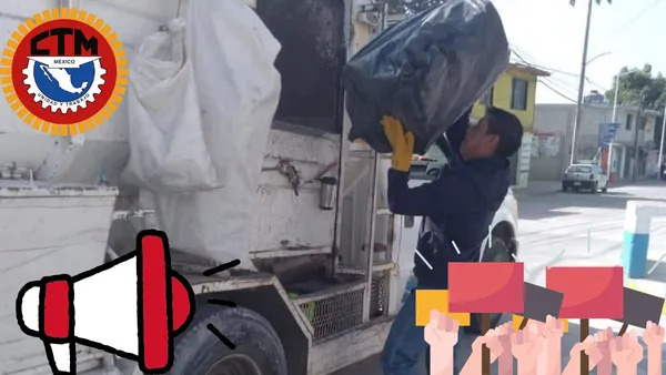 CTM anunció movilización en Ixtapaluca; apoyarán a recolectores de basura