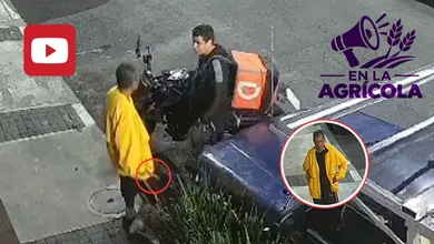 Cámaras de seguridad captaron el momento exacto de un intento de asalto a mano armada contra un vecino en la Agrícola Pantitlán.