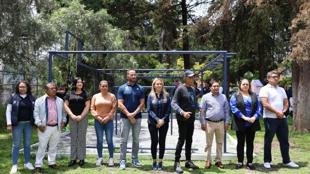 Huixquilucan impulsa el deporte al aire libre con la entrega de más de 40 gimnasios de calistenia