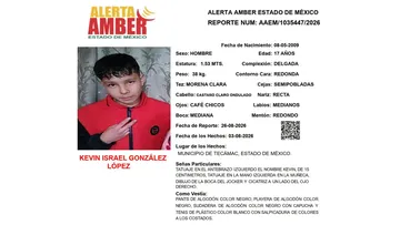 Alerta Amber: Se busca a Kevin Israel González López, desaparecido en Tecámac